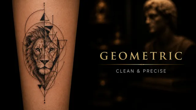 Geometric tattoo on a forearm, by a Puerto Vallarta tattoo artist