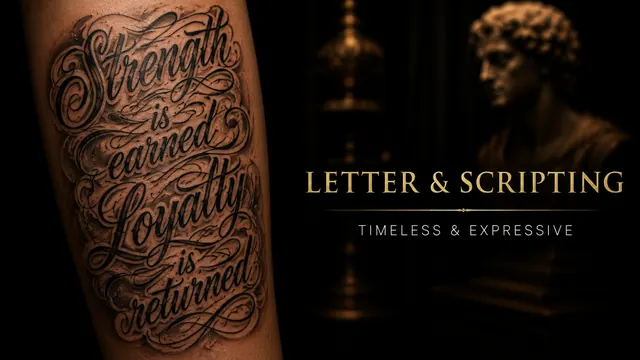 Lettering & Script tattoo on a forearm, by a Puerto Vallarta tattoo artist