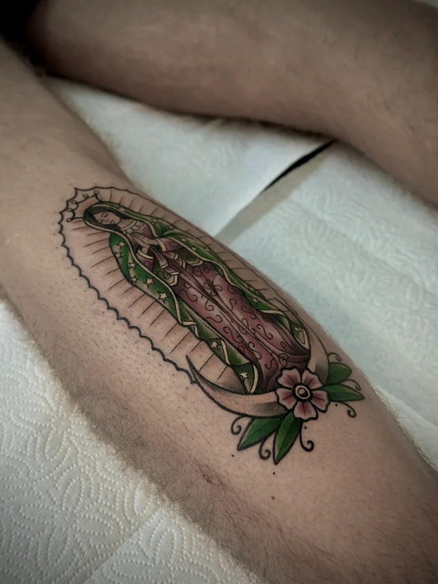 Fine Line tattoo by Christopher Gutierrez, Puerto Vallarta
