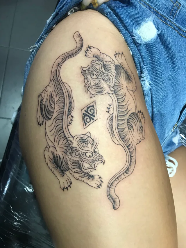 Fine Line tattoo by Paw Marina, Puerto Vallarta