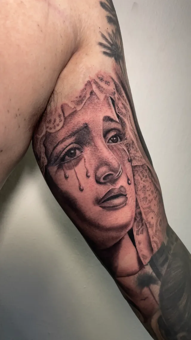 Black & Grey tattoo by Fernando bakir at Xolo tattoo, Puerto Vallarta