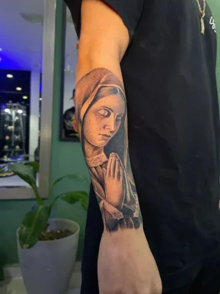 Black & Grey tattoo by Fernando bakir at Xolo tattoo, Puerto Vallarta