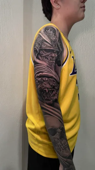 Black & Grey tattoo by Fernando bakir at Xolo tattoo, Puerto Vallarta