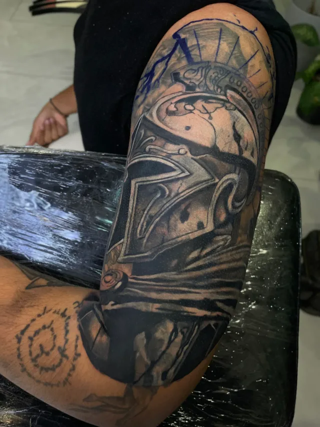 Black & Grey tattoo by Fernando bakir at Xolo tattoo, Puerto Vallarta