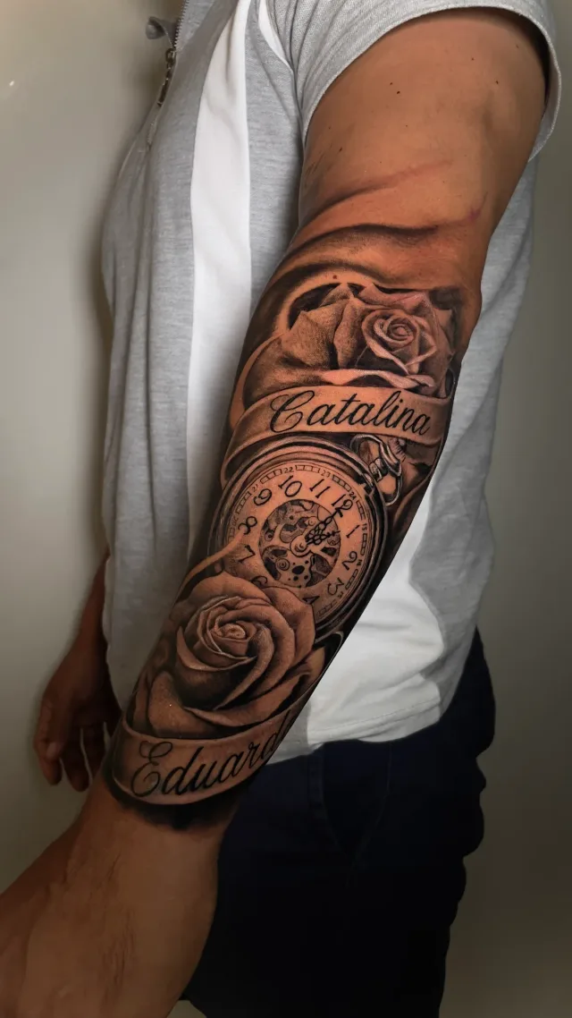 Black & Grey tattoo by Fernando bakir at Xolo tattoo, Puerto Vallarta