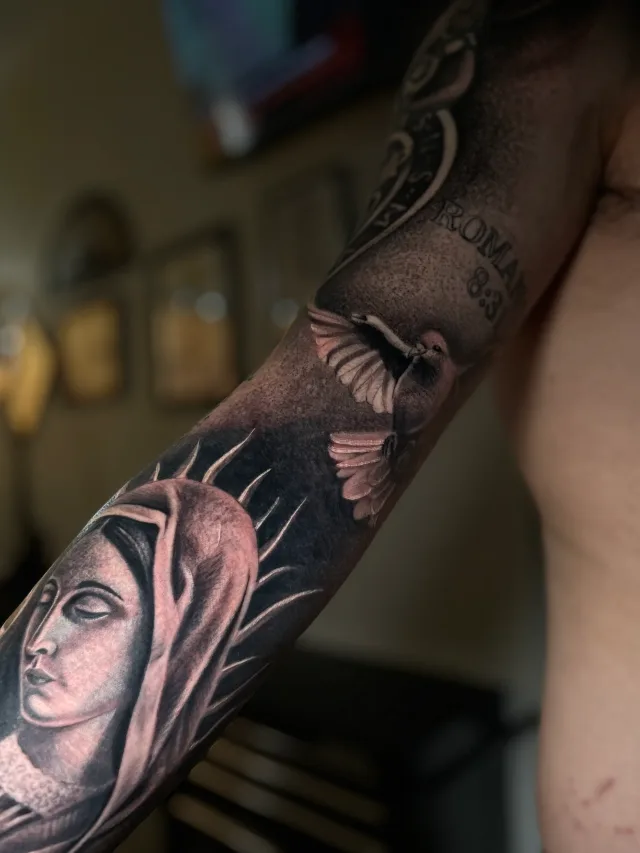 Black & Grey tattoo by Fernando bakir at Xolo tattoo, Puerto Vallarta