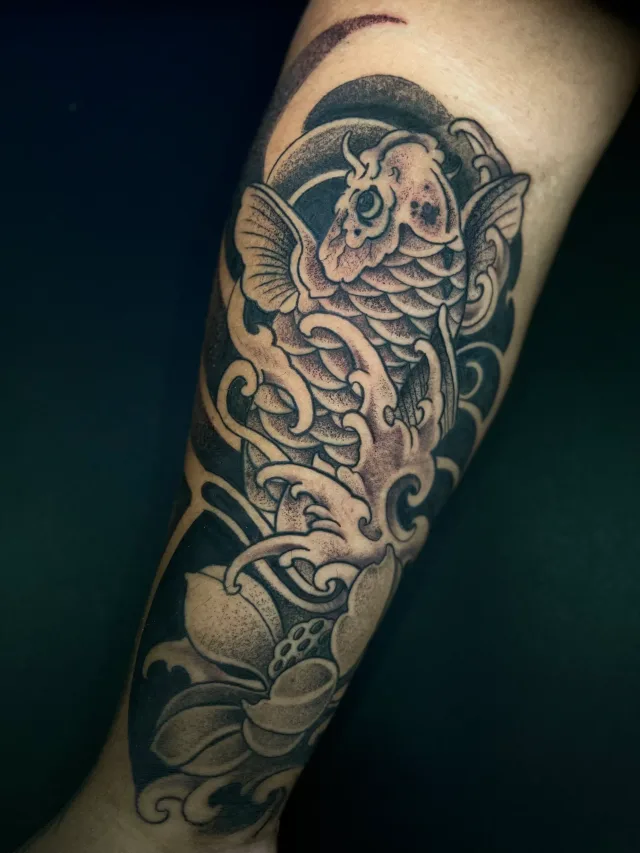 Black & Grey tattoo by Fernando bakir at Xolo tattoo, Puerto Vallarta