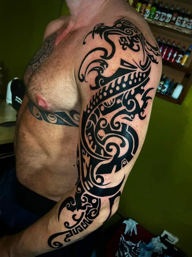 Fine Line tattoo by Kiki Guerrero at Vallarta Ink, Puerto Vallarta