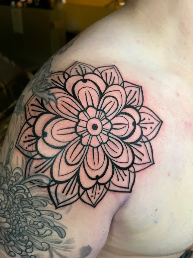 Fine Line tattoo by Kiki Guerrero at Vallarta Ink, Puerto Vallarta