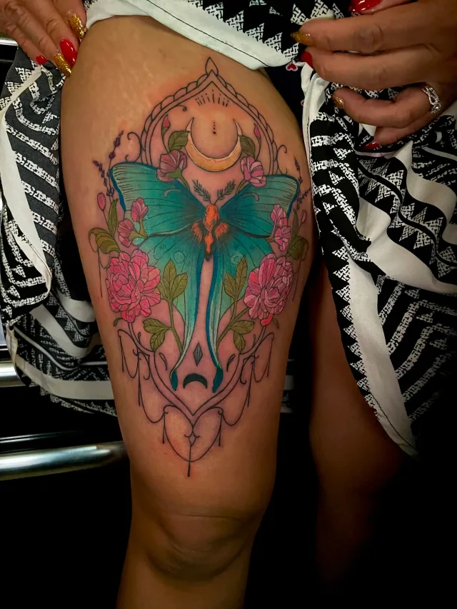 Fine Line tattoo by Kiki Guerrero at Vallarta Ink, Puerto Vallarta