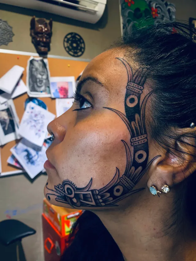 Fine Line tattoo by Kiki Guerrero at Vallarta Ink, Puerto Vallarta