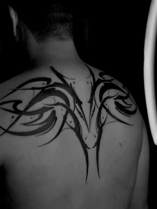 Fine Line tattoo by Christopher Gutierrez, Puerto Vallarta