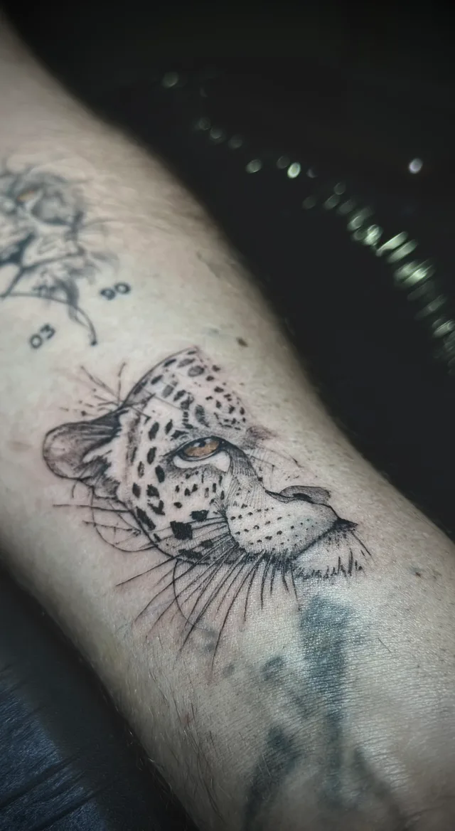 Fine Line tattoo by Christopher Gutierrez, Puerto Vallarta