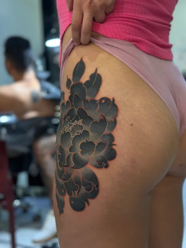 Fine Line tattoo by Christopher Gutierrez, Puerto Vallarta