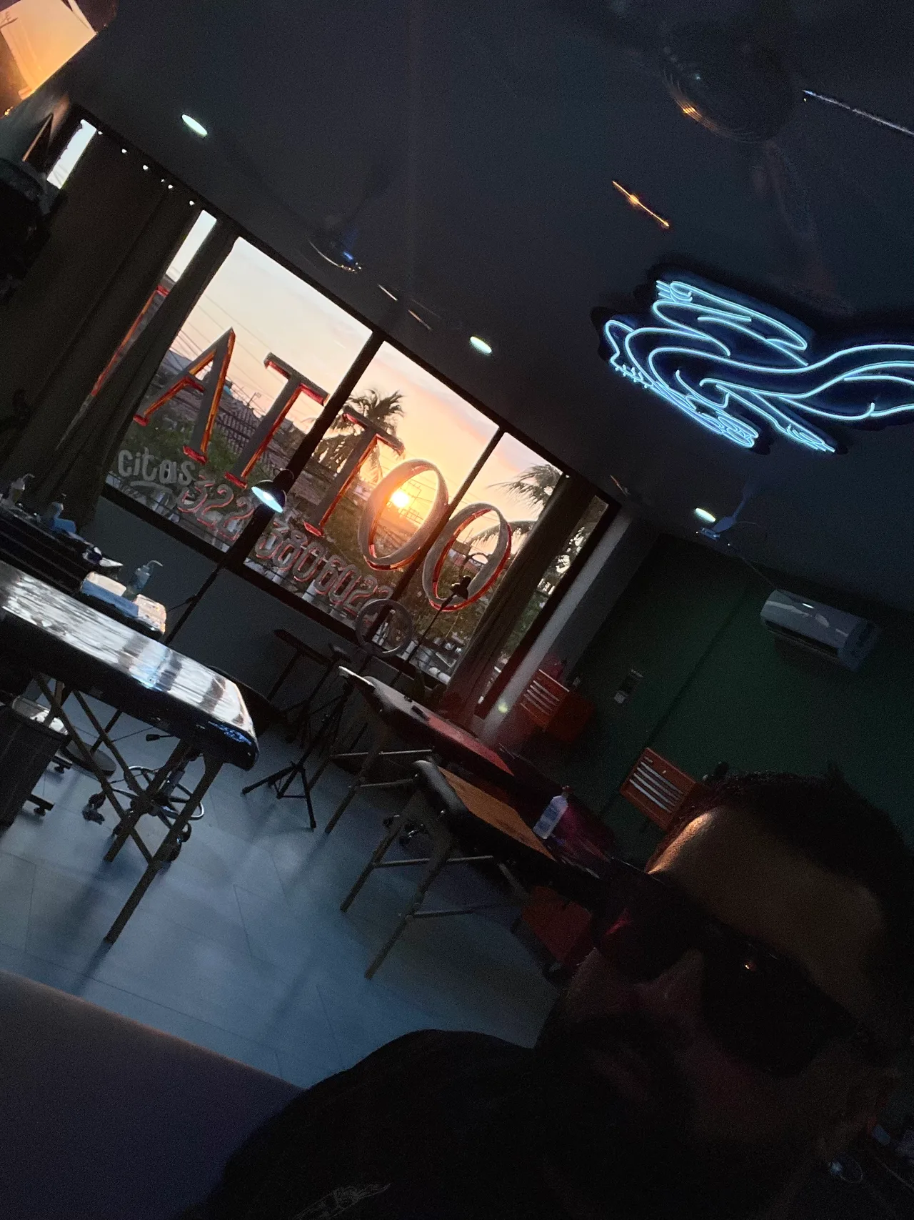 Inside Xolo tattoo, a tattoo studio in Puerto Vallarta