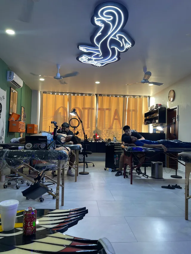 Inside Xolo tattoo, a tattoo studio in Puerto Vallarta